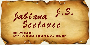 Jablana Šćelović vizit kartica
